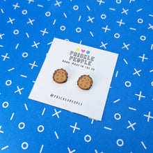 Load image into Gallery viewer, Hedgehog Studs - wooden earrings