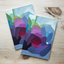 Load image into Gallery viewer, Periwinkle abstract art notebook | Softcover notebooks