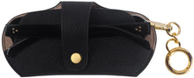 Load image into Gallery viewer, Eyefold Slim Wrap Glasses Case Black Gold with detachable bag chain