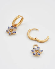 Load image into Gallery viewer, Nightshade Gold Huggie Earrings