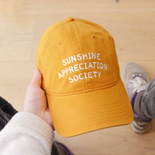Load image into Gallery viewer, Sunshine Appreciation Society - Cotton Baseball Cap - Yellow