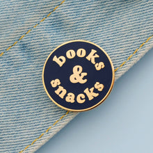 Load image into Gallery viewer, Books & Snacks - Enamel Pin