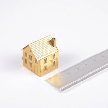 Load image into Gallery viewer, Brass Mini Model House Crafting Kit