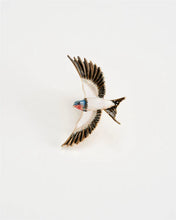 Load image into Gallery viewer, Enamel Swallow brooch
