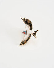 Load image into Gallery viewer, Enamel Swallow brooch
