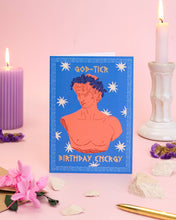 Load image into Gallery viewer, God Tier Funny Birthday Card | Gold Foil Greek Mythology