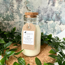 Load image into Gallery viewer, Gold, Frankincense & Myrrh - Pippin 200ml milk bottle candle with cork lid