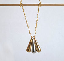 Load image into Gallery viewer, Kira - teardrop trio necklace
