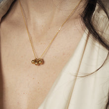 Load image into Gallery viewer, Kira - cluster ball necklace - gold plated
