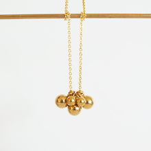 Load image into Gallery viewer, Kira - cluster ball necklace - gold plated