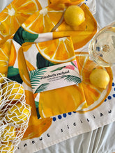 Load image into Gallery viewer, Lemons tea towel