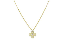 Load image into Gallery viewer, Icon Gold Beaded Pendant Necklace
