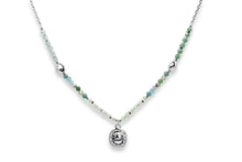 Load image into Gallery viewer, Kanya Multi Gem Pebble Silver Necklace
