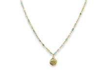Load image into Gallery viewer, Selket Multi Gem Pebble Gold Necklace
