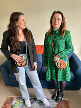 Load image into Gallery viewer, Olivia Olive Spot Upcycled Leather Handbag