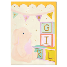 Load image into Gallery viewer, Baby Girl Bunny card
