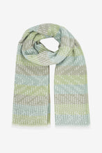 Load image into Gallery viewer, Reed Khaki/Green Stripe Heavyweight Scarf