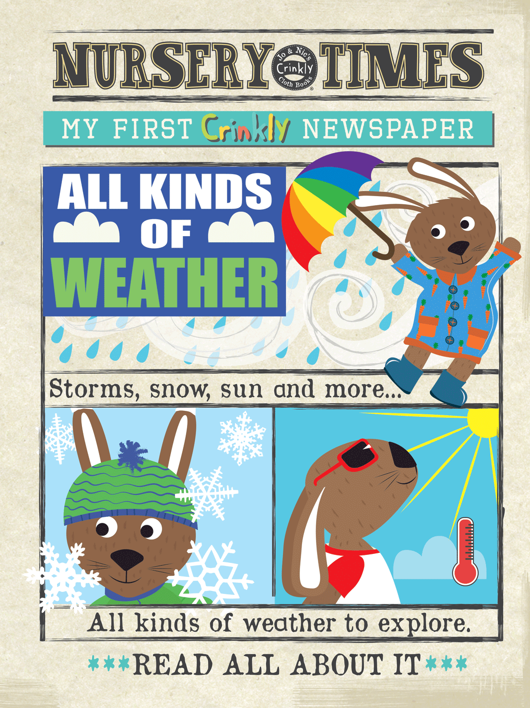 All Kinds of Weather Crinkly Newspaper