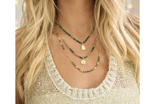 Load image into Gallery viewer, Horus Malachite Gold Gemstone Necklace
