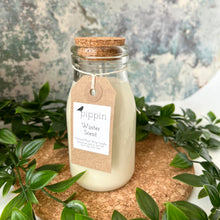 Load image into Gallery viewer, Winter Scent (spiced orange) - Pippin 200ml milk bottle candle with cork lid