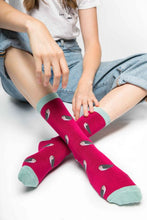 Load image into Gallery viewer, Robin red ladies socks