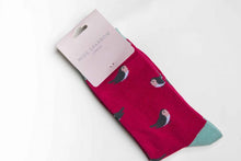 Load image into Gallery viewer, Robin red ladies socks