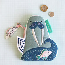 Load image into Gallery viewer, Little Arc Walrus Shaped Coin Pouch