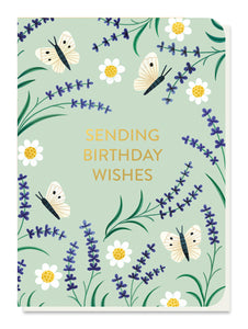 Lavender Birthday Card with seeds