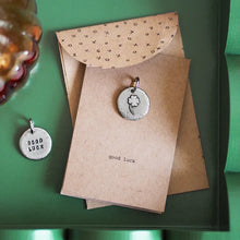 Load image into Gallery viewer, Four Leaf Clover charm - 'Good Luck'