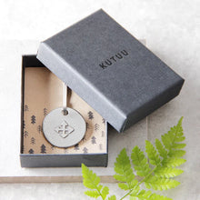 Load image into Gallery viewer, 'Enjoy the journey' compass keyring