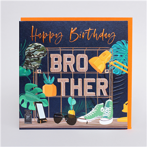 Brother Birthday card