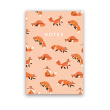 Load image into Gallery viewer, A5 Fox Pattern Notebook