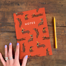 Load image into Gallery viewer, A5 Sausage Dog Pattern Notebook