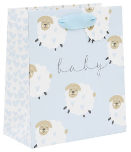 Baby Blue Lambs Medium Gift Bag