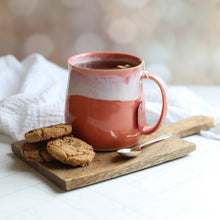 Load image into Gallery viewer, Coral Pink Glosters Handmade Mug