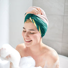 Load image into Gallery viewer, Hair Wrap - Quick Dry Hair Towel - Retreat - Santa Elena Oasis
