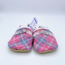 Load image into Gallery viewer, Harris Tweed Baby Shoes - pale pink check