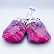 Load image into Gallery viewer, Harris Tweed Baby Shoes - purple check