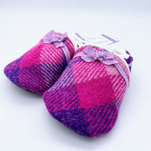 Load image into Gallery viewer, Harris Tweed Baby Shoes - purple check