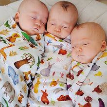 Load image into Gallery viewer, Farmyard Muslin Swaddle Blanket