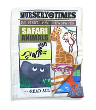 Load image into Gallery viewer, Safari Animals Crinkly Newspaper