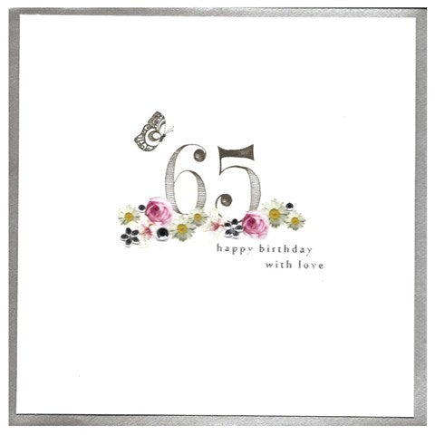 65 happy birthday with love