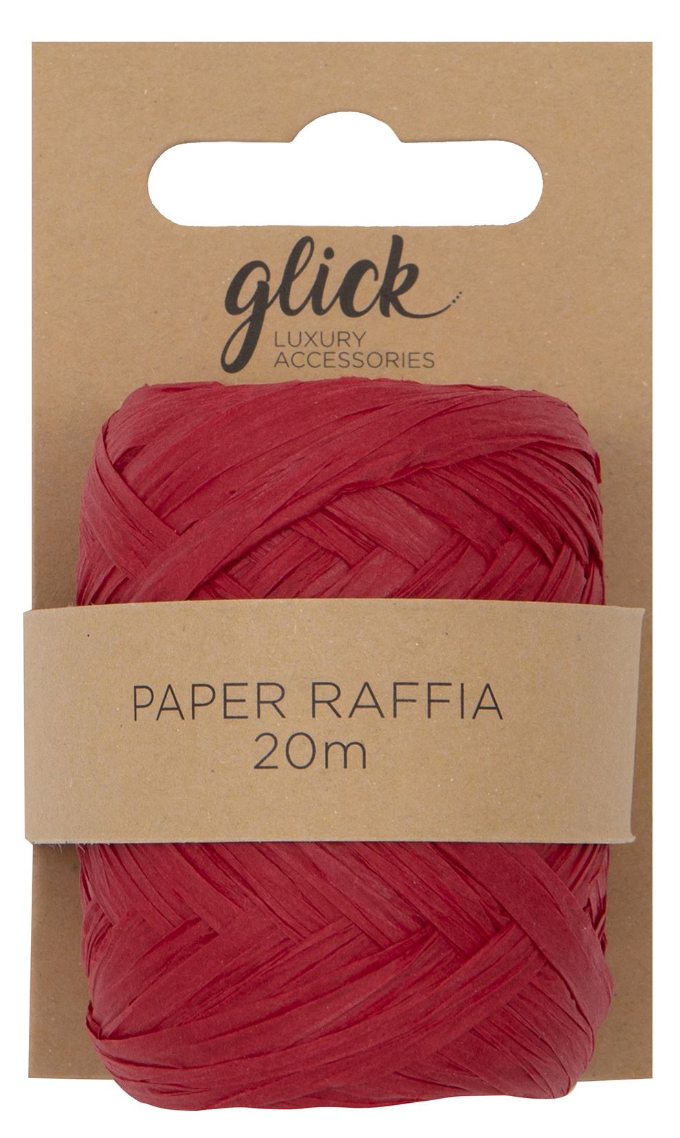 Paper Raffia 20m Red