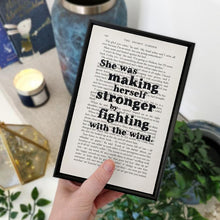 Load image into Gallery viewer, Fighting With The Wind - book page print