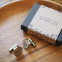 Load image into Gallery viewer, 'Touch Wood' cufflinks