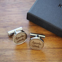 Load image into Gallery viewer, 'Touch Wood' cufflinks