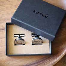 Load image into Gallery viewer, 'Touch Wood' cufflinks