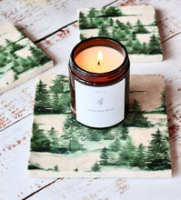 Load image into Gallery viewer, Alpine Firs natural marble stone coaster