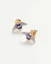 Load image into Gallery viewer, Enamel Bee stud earrings