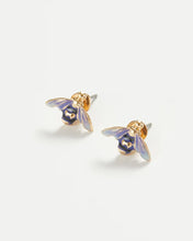 Load image into Gallery viewer, Enamel Bee stud earrings